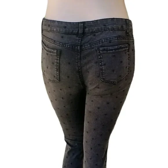 5880...Black Cat & Jack Polka Dot Jegging Size 18Plus, W32" 26"Inseam 8 1/2"Rise - Picture 4 of 6